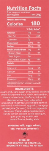 Van Leeuwen® Strawberry Shortcake French Ice Cream Bar Perspective: left