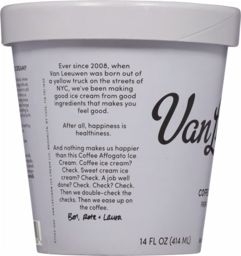 Van Leeuwen® Coffee Affogato French Ice Cream Pint Perspective: left