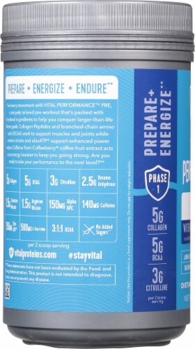 Vital Performance™ Watermelon Blueberry Pre Workout Powder Perspective: left