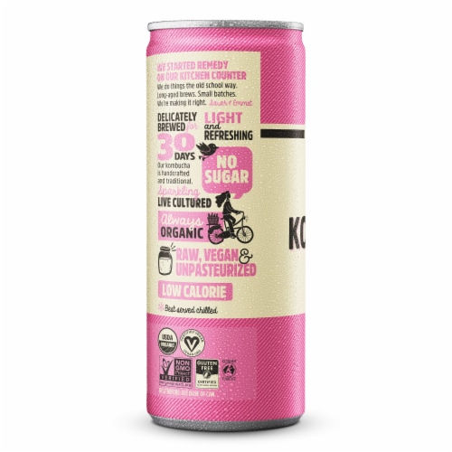Remedy Raspberry Lemonade Kombucha Perspective: left