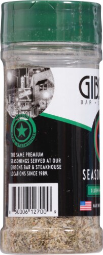 Gibsons® Steakhouse Seasoning Salt Perspective: left