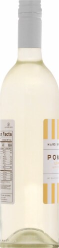 Pompette Lemon Mint Hard Sparkling Water Single Bottle Perspective: left
