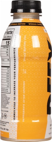BOOST® Orange Rush Energy Drink Bottle Perspective: left