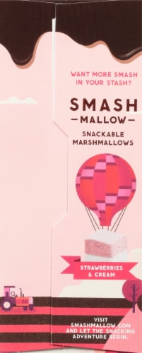 SMASHMALLOW SmashCrispy Dipped Strawberries & Cream Marshmallow Rice Treats Perspective: left