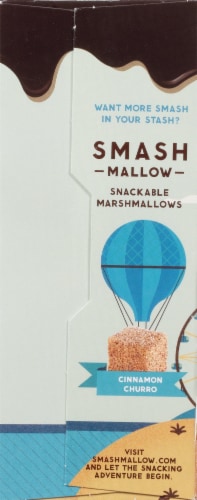 SMASHMALLOW SmashCrispy DIPPED Cinnamon Churro Rice Treat Perspective: left