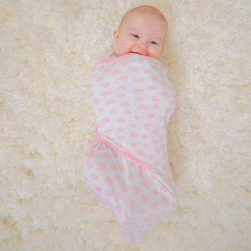 Swaddle Blanket Baby Girl Boy Easy Adjustable 3 Pack Infant Sleep Sack (Small, Pink) Perspective: left