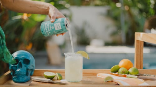 JuneShine Tequila Margarita Perspective: left