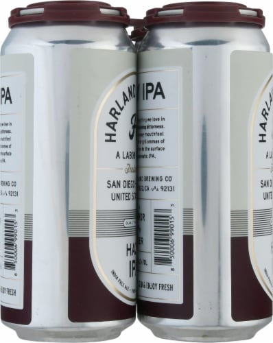 Harland Brewing Hazy IPA Beer Perspective: left