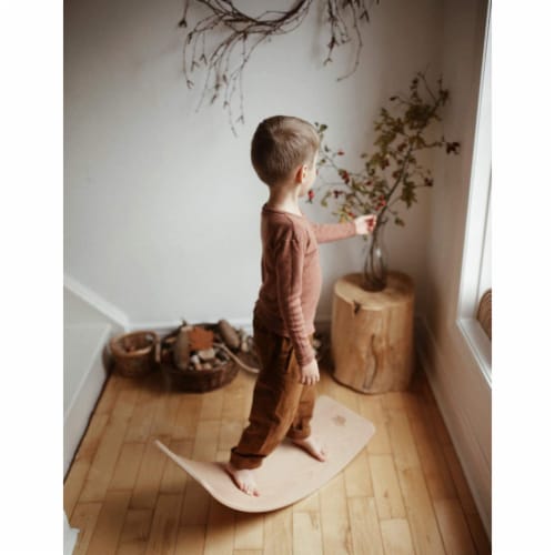 Kinderfeets Kinderboard LITE Natural Beechwood Rocking Curved