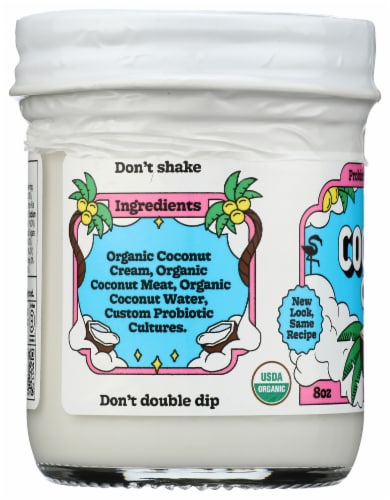 The Coconut Cult Original Probiotic Coconut Yogurt Perspective: left