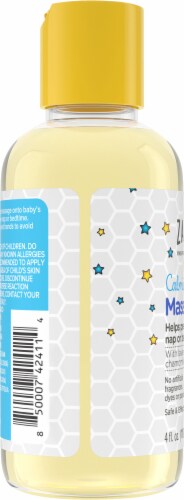 Zarbee's® Naturals Baby Calming Massage Oil Perspective: left