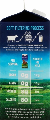 Maple Hill® Organic Sugar Free Reduced Fat Milk Perspective: left