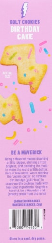 Mavericks™ Birthday Cake Bolt Cookies Perspective: left