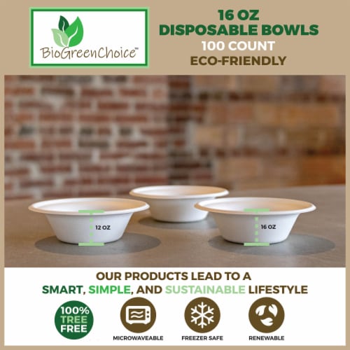 Microwavable And Freezer Safe Kraft Paper Bowls , Snack Disposable Soup  Container