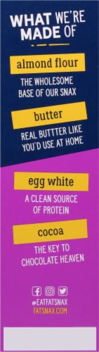 Fat Snax!® Gluten Free Mini Double Chocolate Cookies Perspective: left