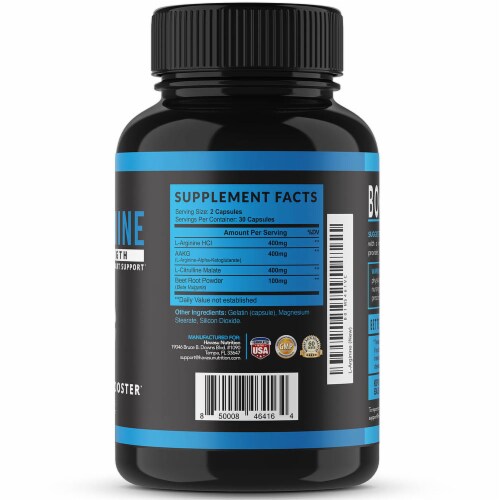 Havasu Extra Strength L-Arginine Supplement Perspective: left