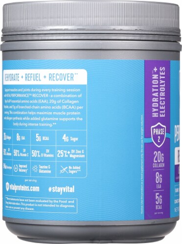 Vital Performance™ Lemon Grape Recover Powder Perspective: left