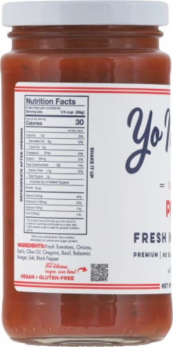 Yo Mama's® Classic Pizza Sauce Perspective: left