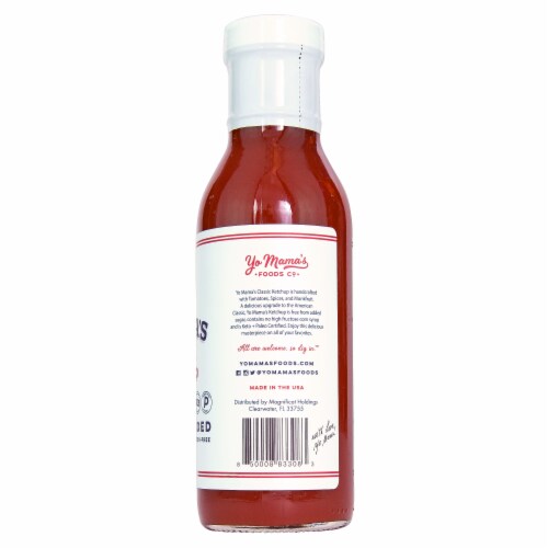 Yo Mama's® Foods Keto Classic Tomato Ketchup Perspective: left