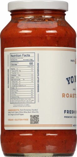 Yo Mama's Roasted Garlic Tomato Sauce Perspective: left