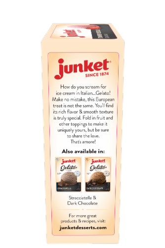 Junket® Strawberry Cheesecake Gelato Mix Perspective: left
