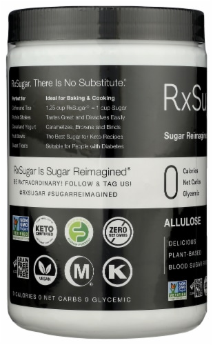RxSugar® Nutritious Sugar Perspective: left