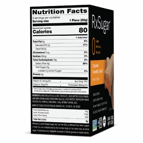 RxSugar® Caramel Swealthy Snax™ Perspective: left