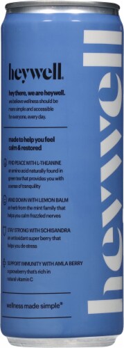 Heywell® Calm + Restore Sparkling Blackberry Ginger Perspective: left
