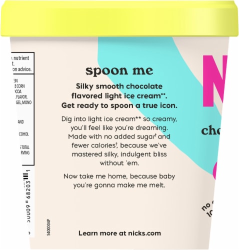 Nick's® Swedish Choklad Light Ice Cream Pint Perspective: left