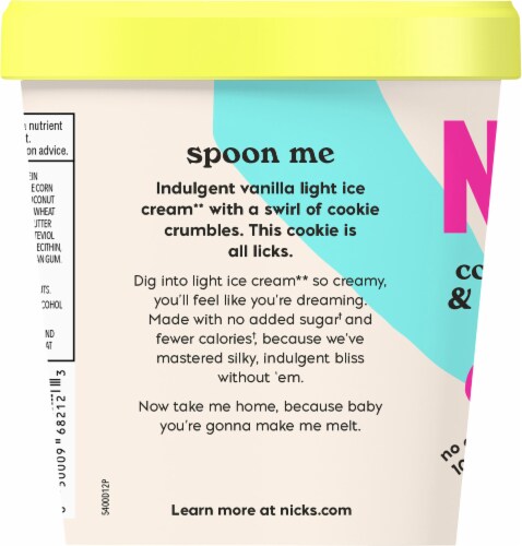 Nick's® Swedish-Style Cookies and Kram Light Ice Cream Pint, 1 pt