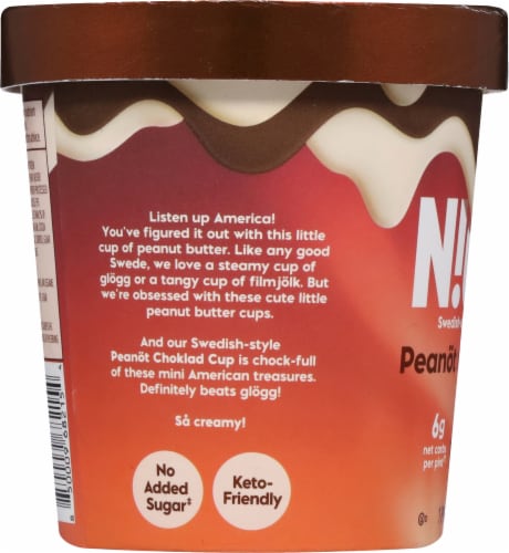 Nick's Peanot Butter Cup Light Ice Cream Perspective: left