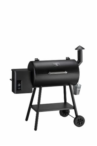 Z Grills 550B2 Wood Pellet Grill Perspective: left