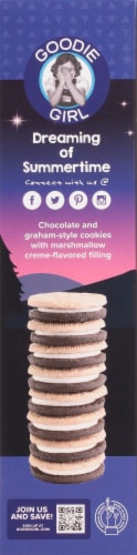 Goodie Girl Gluten Free S'mores Sandwich Cookies Perspective: left