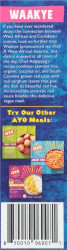 AYO Foods Waakye Beans & Rice Frozen Meal Perspective: left