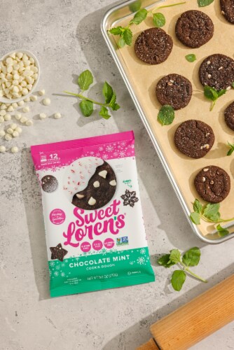 Sweet Loren's® Gluten Free Chocolate Mint Cookie Dough Perspective: left