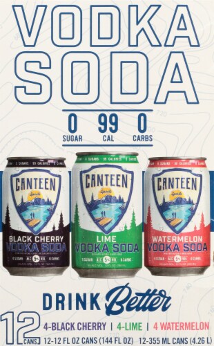 Canteen Spirits Vodka Soda Variety Pack Perspective: left