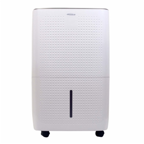 SoleusAir 4,500 Sq Ft 50 Pint DOE Dehumidifier with Pump & Mirage Display, White Perspective: left