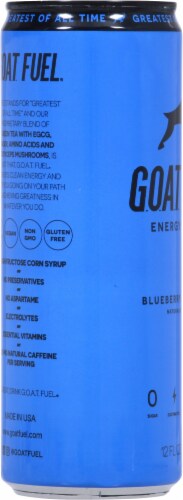 G.O.A.T. Fuel® Energy Drink Blueberry Lemonade Can Perspective: left