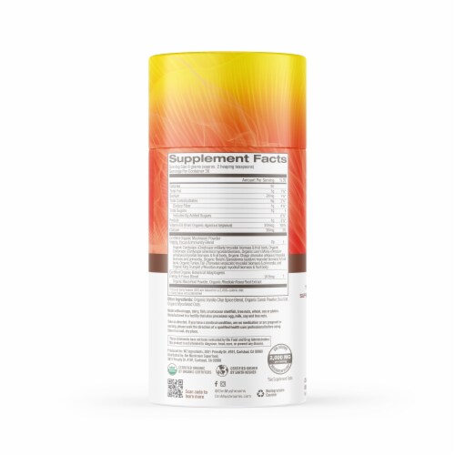 Om® Mushroom Organic Morning Energy Blend Powder Perspective: left