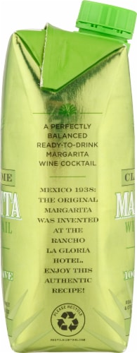Rancho La Gloria Ready to Drink Classic Lime Margarita Cocktail Perspective: left