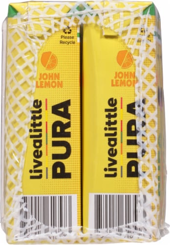 Pura Kids Lemonade Beverage Juice Boxes Perspective: left