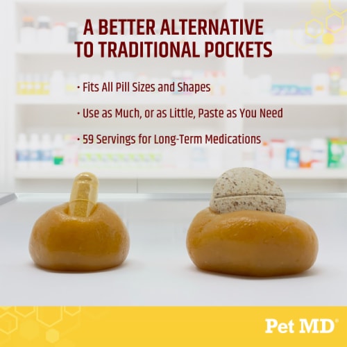 Pet MD Wrap-A-Pill Pill Paste for Dogs 4.2 oz Perspective: left