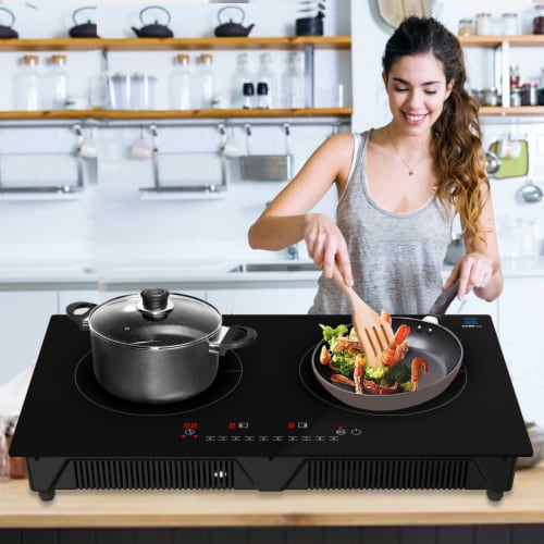 Cheftop Induction 2 Burner Cooktop - Portable 120V Digital Ceramic Top 2 Burner  Electric Cook, 2 Burner - Foods Co.