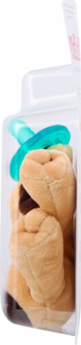 WubbaNub Puppy Infant Pacifier Perspective: left