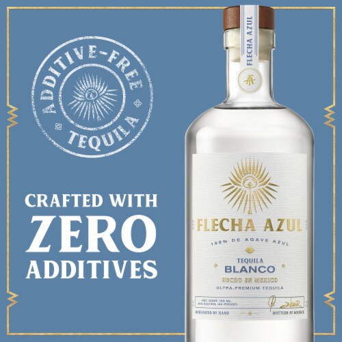 Flecha Azul Tequila Blanco Perspective: left