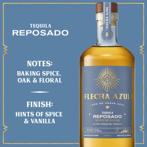 Flecha Azul Tequila Reposado Perspective: left