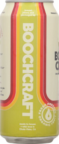 Boochcraft Apple Jasmine Organic Hard Kombucha Perspective: left