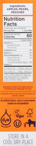 Chum® Fruit Bites™ Peach Fruit Snacks Perspective: left