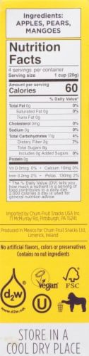 Chum Fruit Bites Mango Fruit Snacks Perspective: left