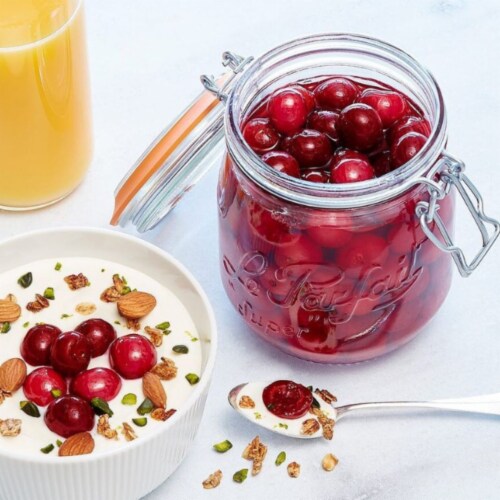 Le Parfait Super Jars – French Glass Round Jars With Airtight Lid For Canning Food Storage Perspective: left